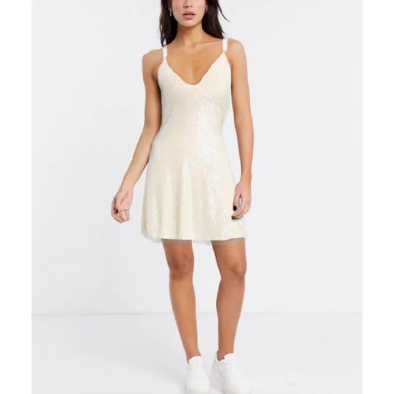 Free People Women's Gold Rush Minidress White Size Extra Small Practical Women's Multi - 
