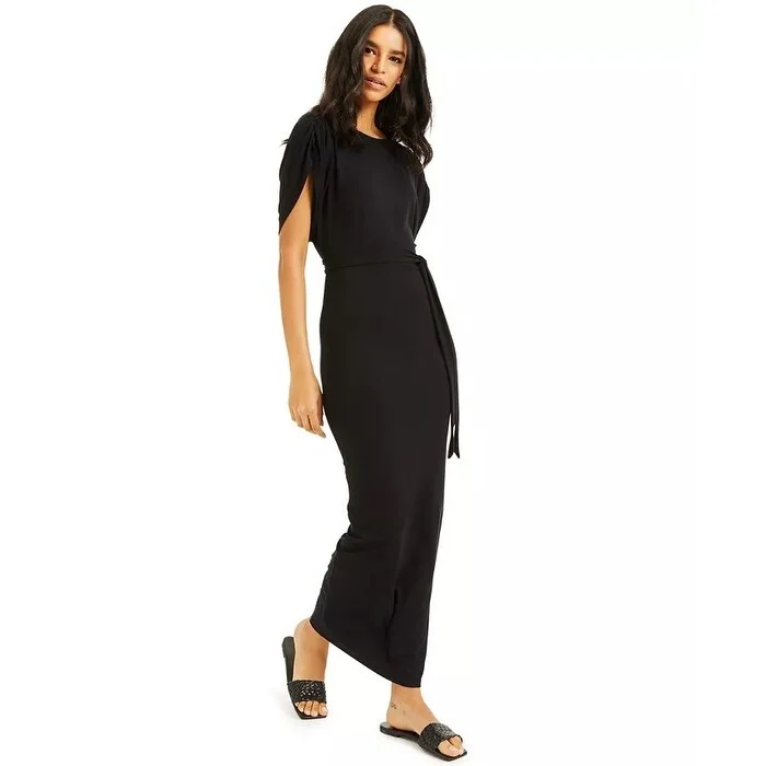 INC International Concepts Women's Culpos X Inc Jersey Maxi Dress Black Size Large Streetwear Style for 