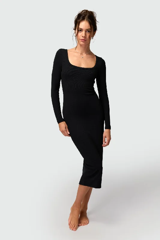 Luly Slim Rib Dress Sleek Women's 