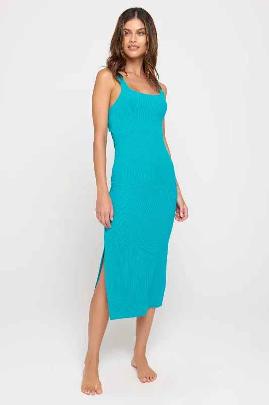 Valerie Twist Back Midi Dress Classic Women's Tweed
