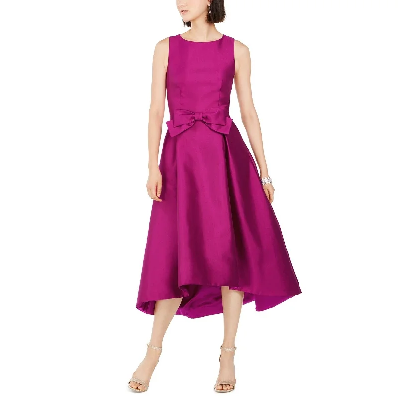 Tahari Mikado Women's High Low Gown Purple Dark Pink Size 16 Artistic Women's Avant - 