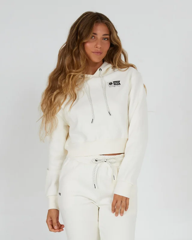 Alpha Crop Hoody - Off White Vacation