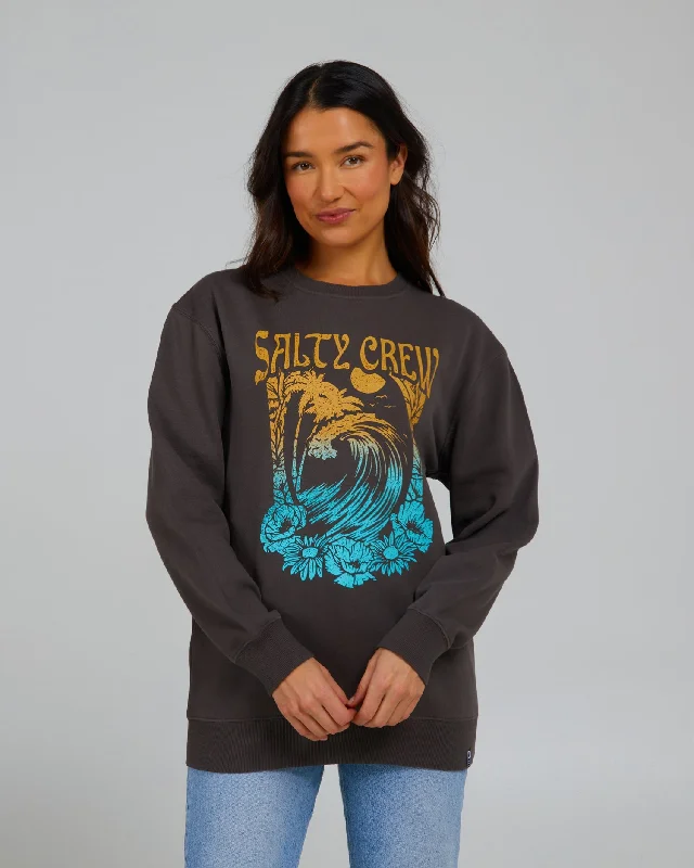 Big Wave Crew - Faded Black Edgy Women's Punk