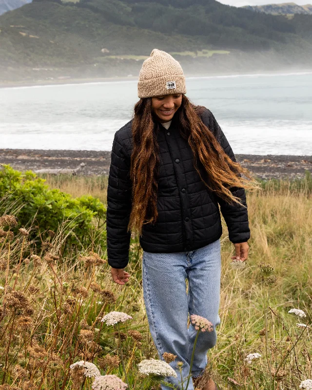 Breezer Bomber Jacket - Black Traditional Women's Wool