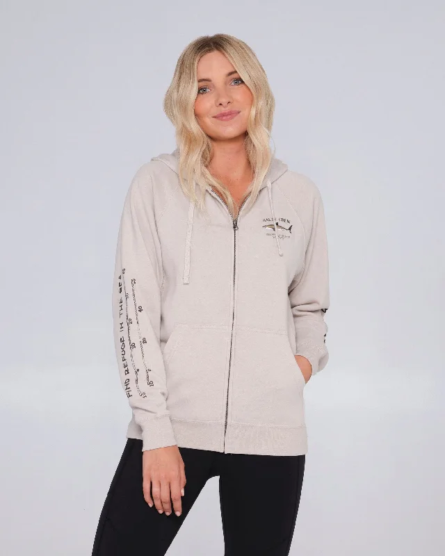 Bruce Zip Hood - Natural Athletic Women's High - 