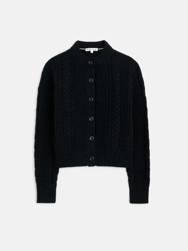 Cable Knit Nico Chunky Cardigan Gym