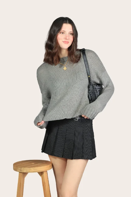 Chloe Cropped Crew Chunky Laid - back Women's Vibe