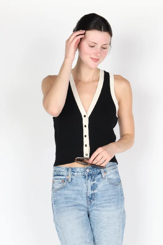 Claudia Sweater Vest Laid - back Women's Style