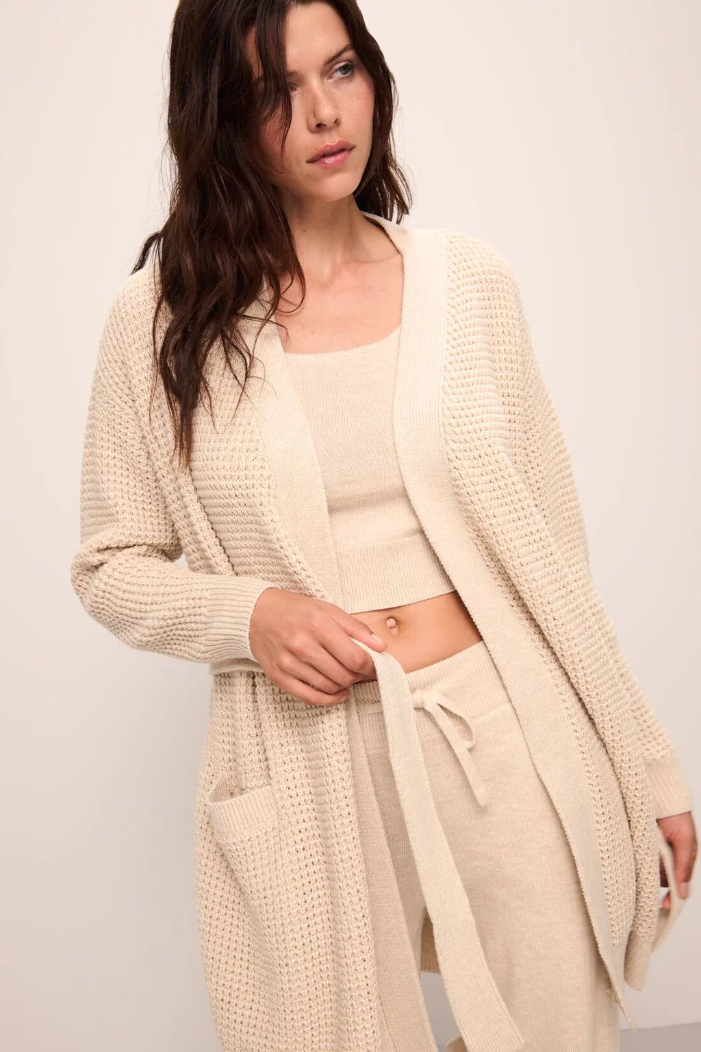EBERJEY~ Recycled sweater short wrap Minimalist Women's Casual