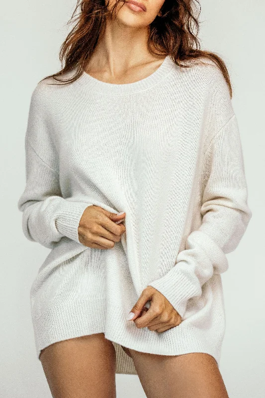 ETERNE~ James oversized cashmere top ES111 Elegant Women's 