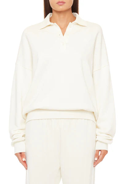 ETERNE~ Oversized polo sweatshirt Bold Women's Animal Print