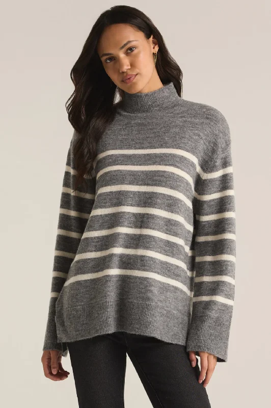 Fin Stripe Sweater Preppy Women's College