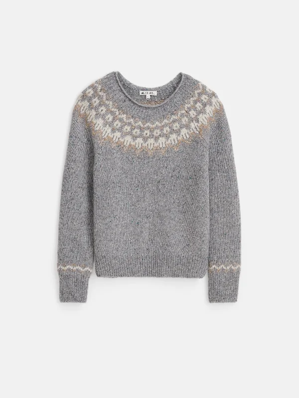 Jamie Fair Isle Sweater Traditional Women's Wool