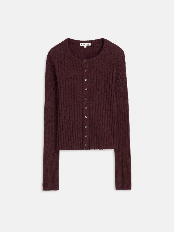 Kristin Ribbed Cardigan Stylish Women's Tropical 