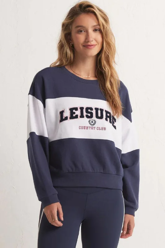 Leisure Sweatshirt Monochromatic Office Style