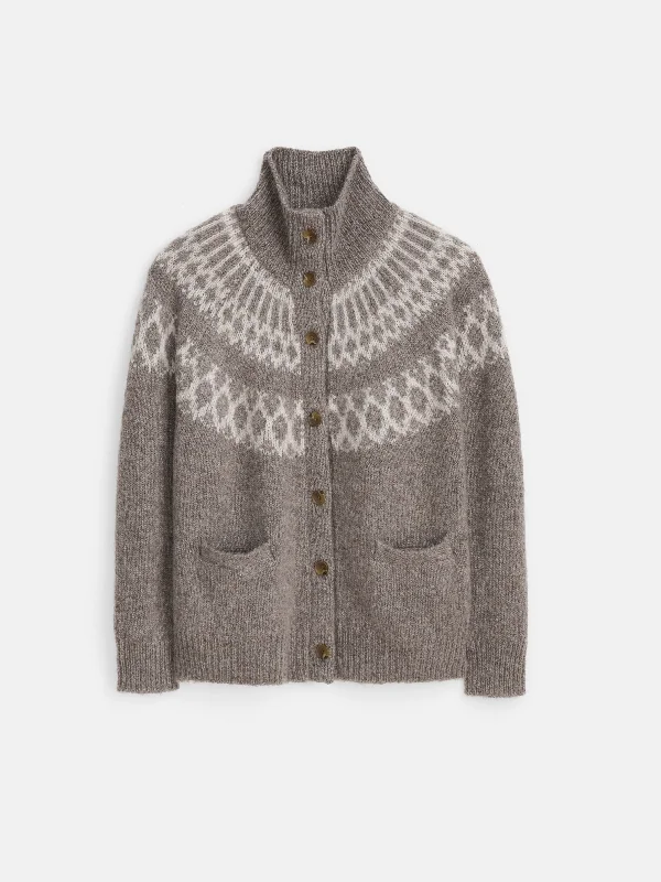 Louie Fair Isle Cardigan Compression