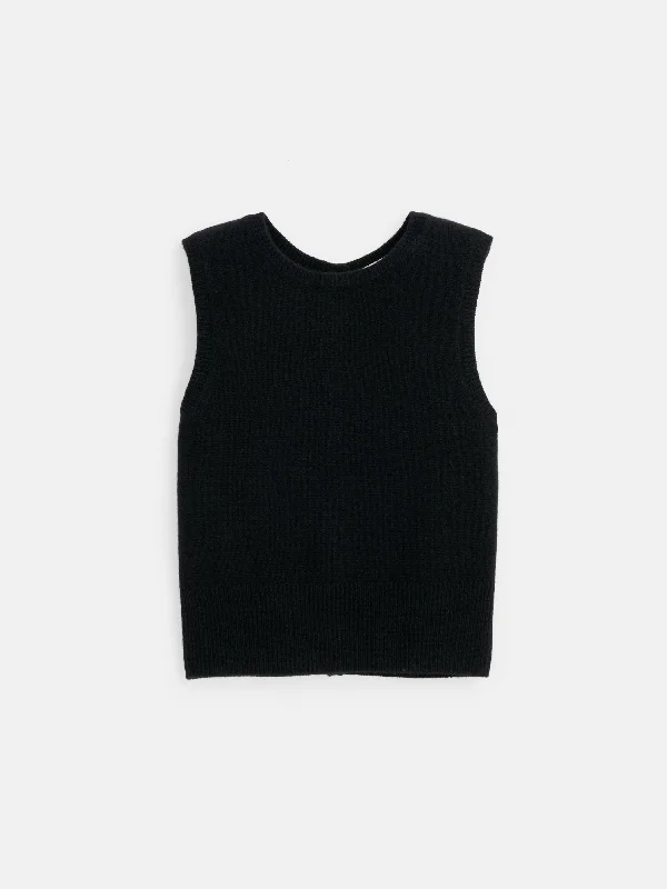 Lucie Vest in Cashmere Athletic Women's High - 