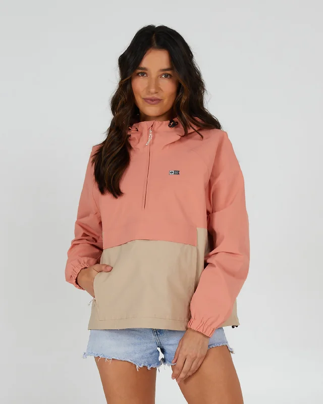 Mainsail Anorak - Terracotta/Sand Dune Unique Women's Upcycled