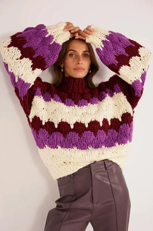 Margot Bobble Knit Jumper Street
