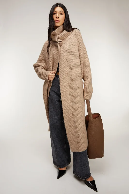 MAXI LENGTH CARDIGAN Polished Women's Silk