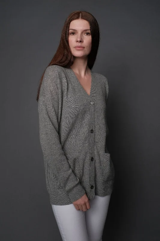 MORAY CASHMERE~ Boyfriend cardigan- Isla Confident Women's High - fashion