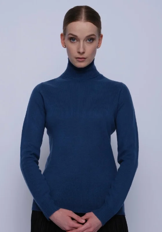 MORAY CASHMERE~ Haymarket cashmere turtleneck Bold Women's Statement