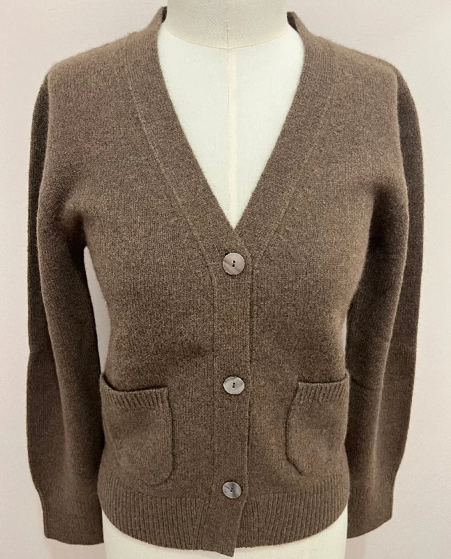 MORAY CASHMERE~ Le Frak boyfriend cardigan Classic Women's Pin - striped
