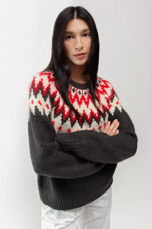 NORDIC PATTERN SWEATER Refined Women's 
