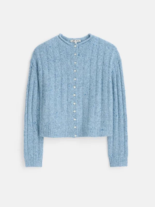 Reese Cardigan In Donegal Classic Women's Pin - striped