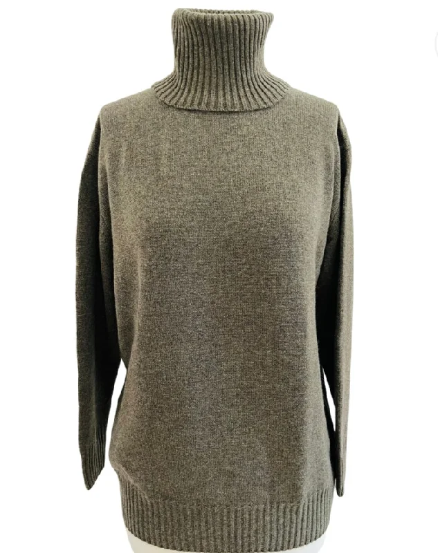 RICHARD GRANDE~ oversized turtleneck 24055 fall 24 Artistic Women's Hand - painted