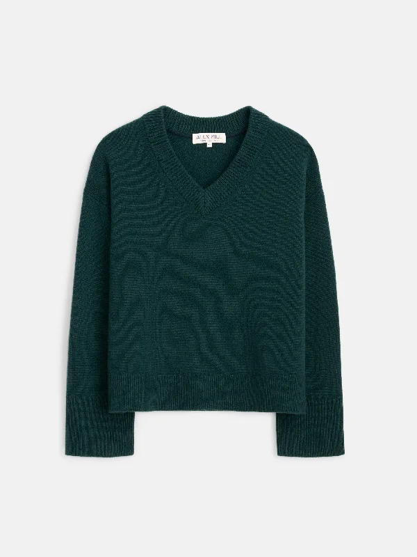 Rowan V-Neck in Cashmere performance