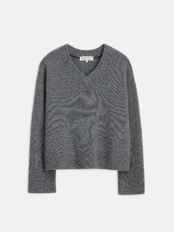 Rowan V-Neck in Cashmere Athletic Women's High - 