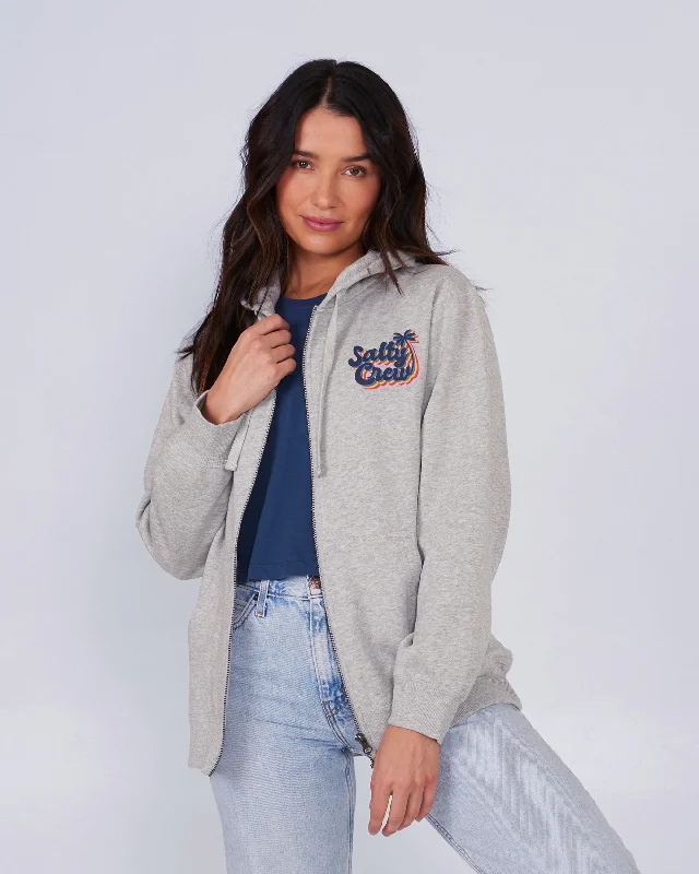 Salty Seventies Zip Hoody - Athletic Heather Traditional Women's 
