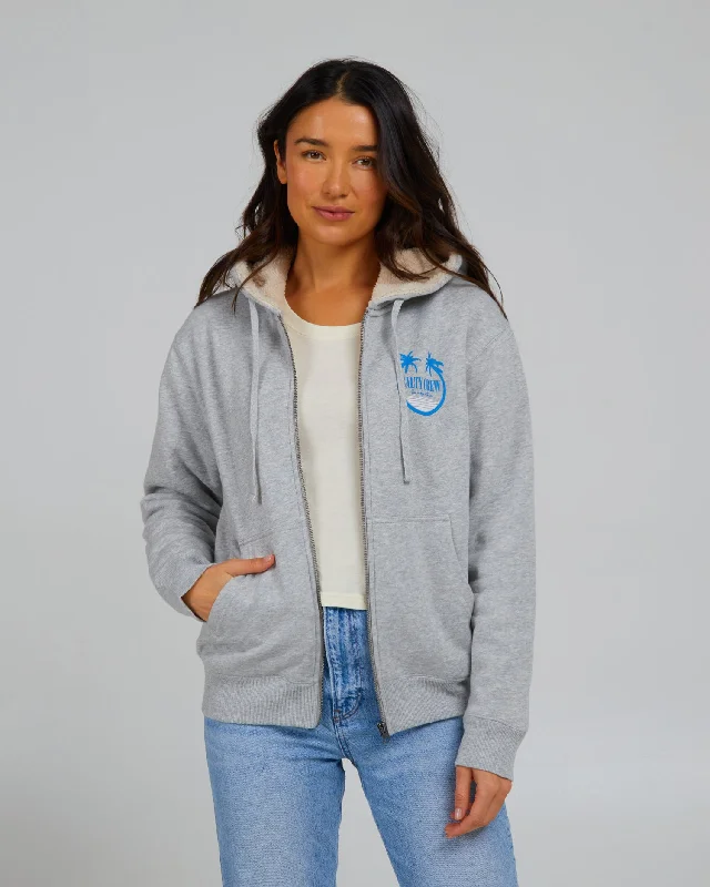 Shades Sherpa Zip Hoody - Athletic Heather Refined Women's Classic 