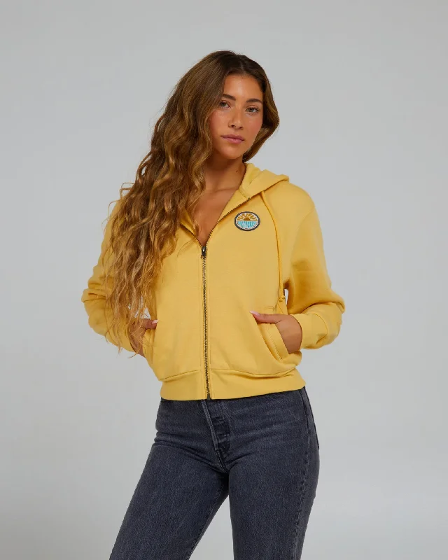 Sun Days Hooded Zip - Dusty Gold Modern Women's Tech