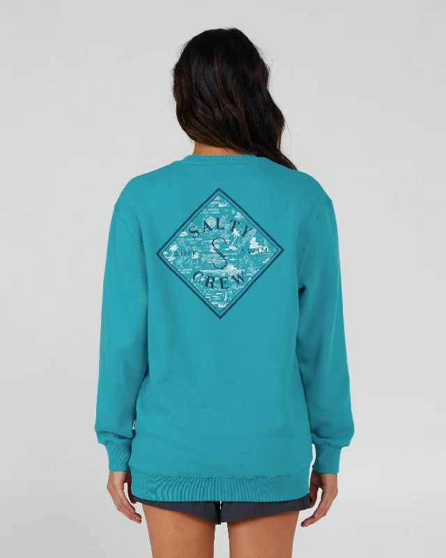 Tippet Fill Crew - Sea Green Tough Women's Military - inspired