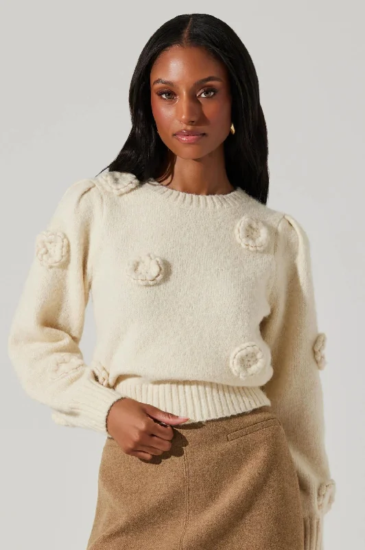 Wilessa Floral Sweater Sharp Women's Italian