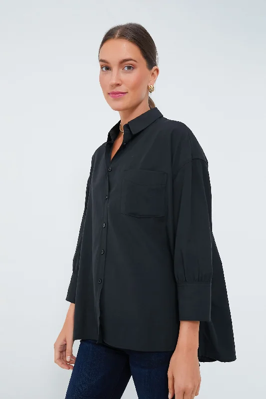 Black Adair Boyfriend Shirt Tough Women's Military - inspired