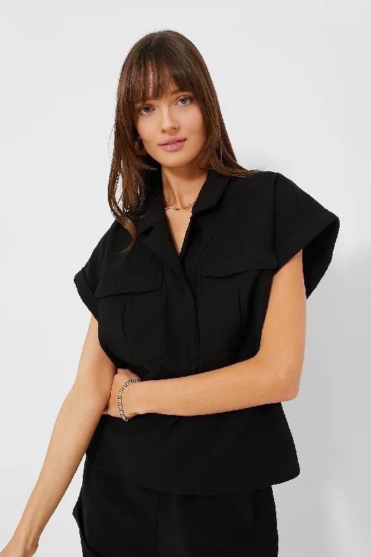 Black Scottie Shirt Artistic Women's Hand - painted