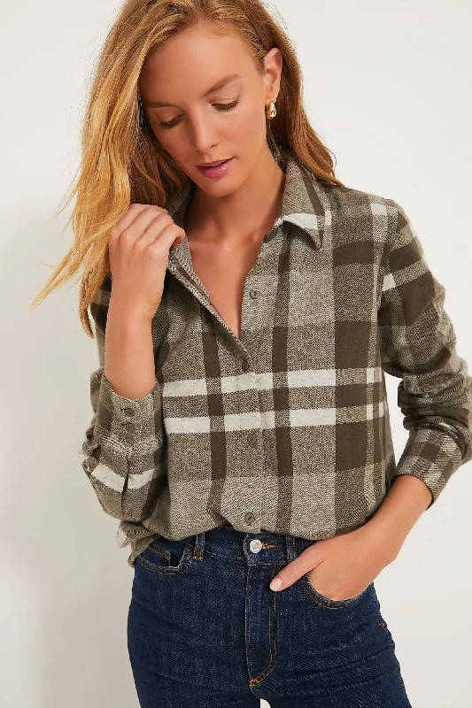 Grey Check Chandler Flannel Rugged Women's Outdoor 