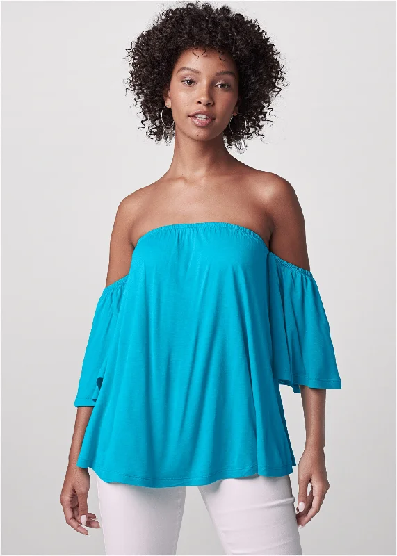 Off-The-Shoulder Top - Aqua Gym