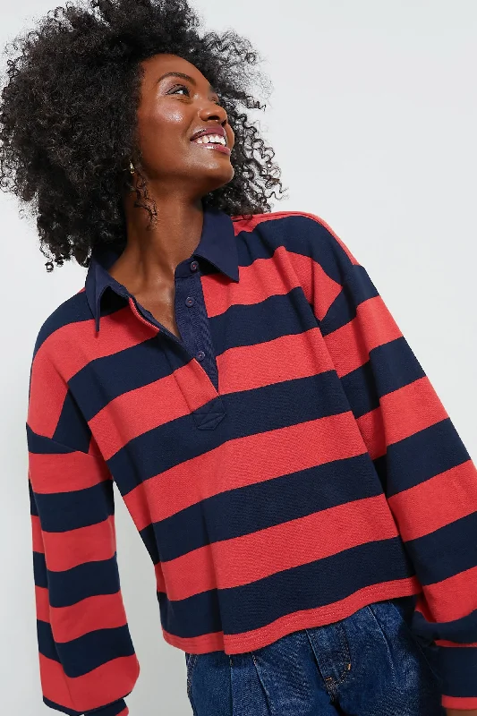 Navy Stripe Cotton Warren Rugby Shirt purpose