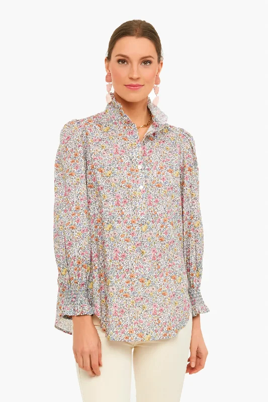 Petite Poppy Teagan Popover Shirt Business