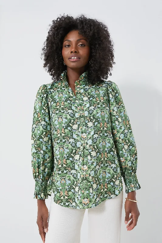 Sage Deco Damask Teagan Popover Scandinavian