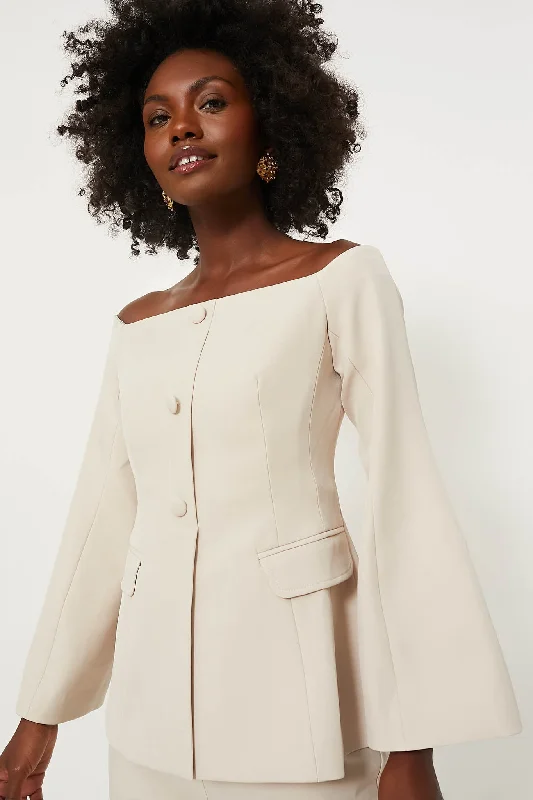 Stone Off the Shoulder Bria Blouse Tough Women's Military - inspired