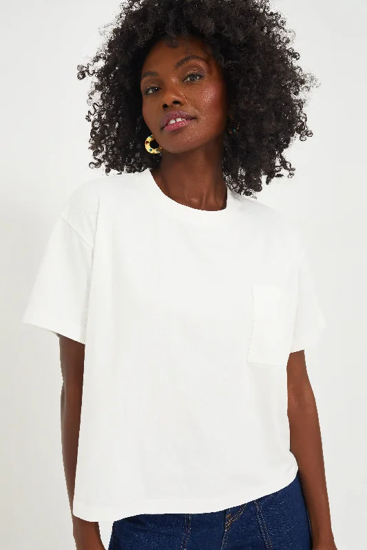 White Kelley Pocket Tee French