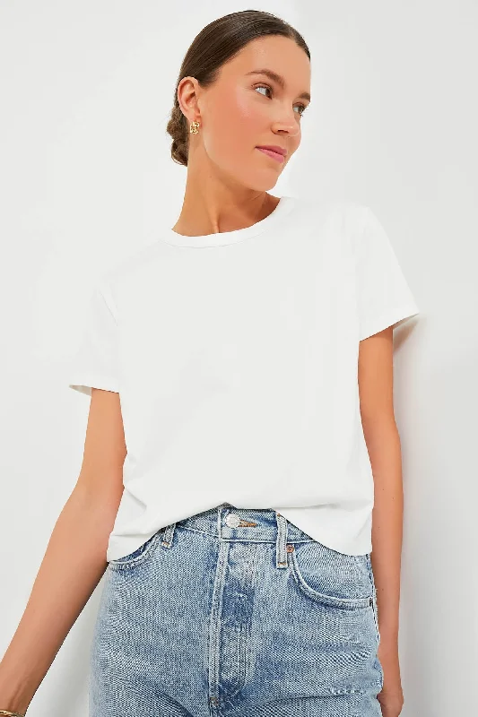 White Presley Boyfriend Tee Confident Women's Power